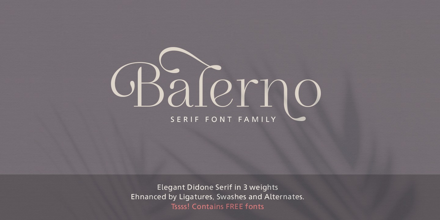 Font Balerno Serif